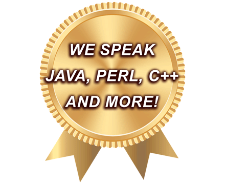 We Speak Java, Perl, And More!